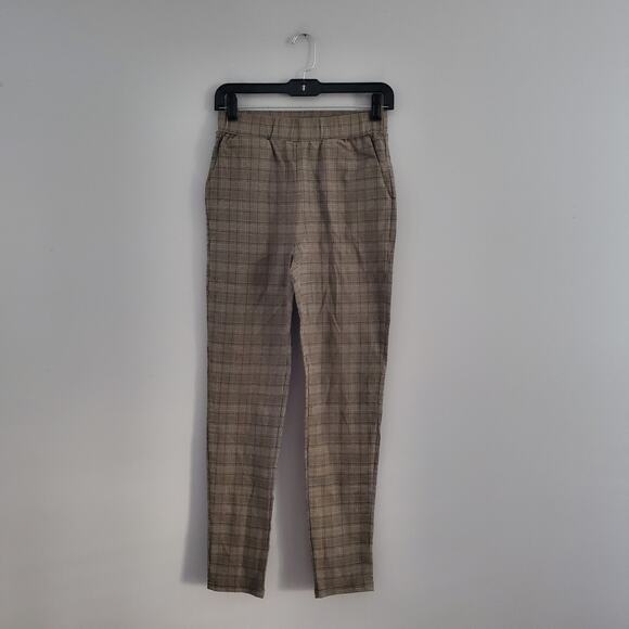 Divided By H&M Plaid Pocketed Pull-On Skinny Pants S - Picture 1 of 7